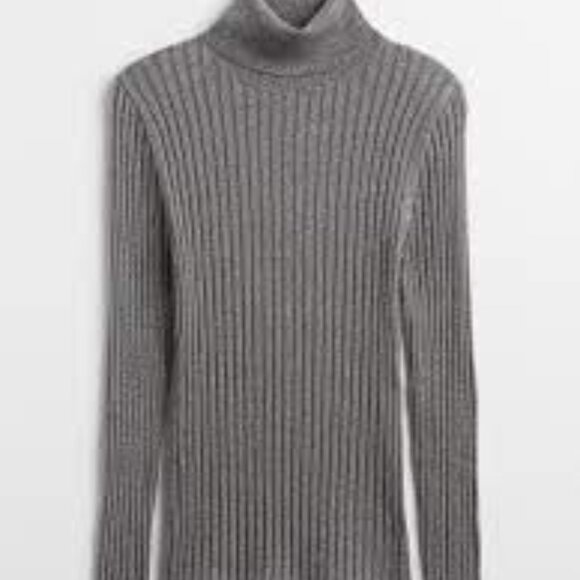 GAP Shimmer Ribbed Turtleneck Sweater/NWT/L - Picture 1 of 12